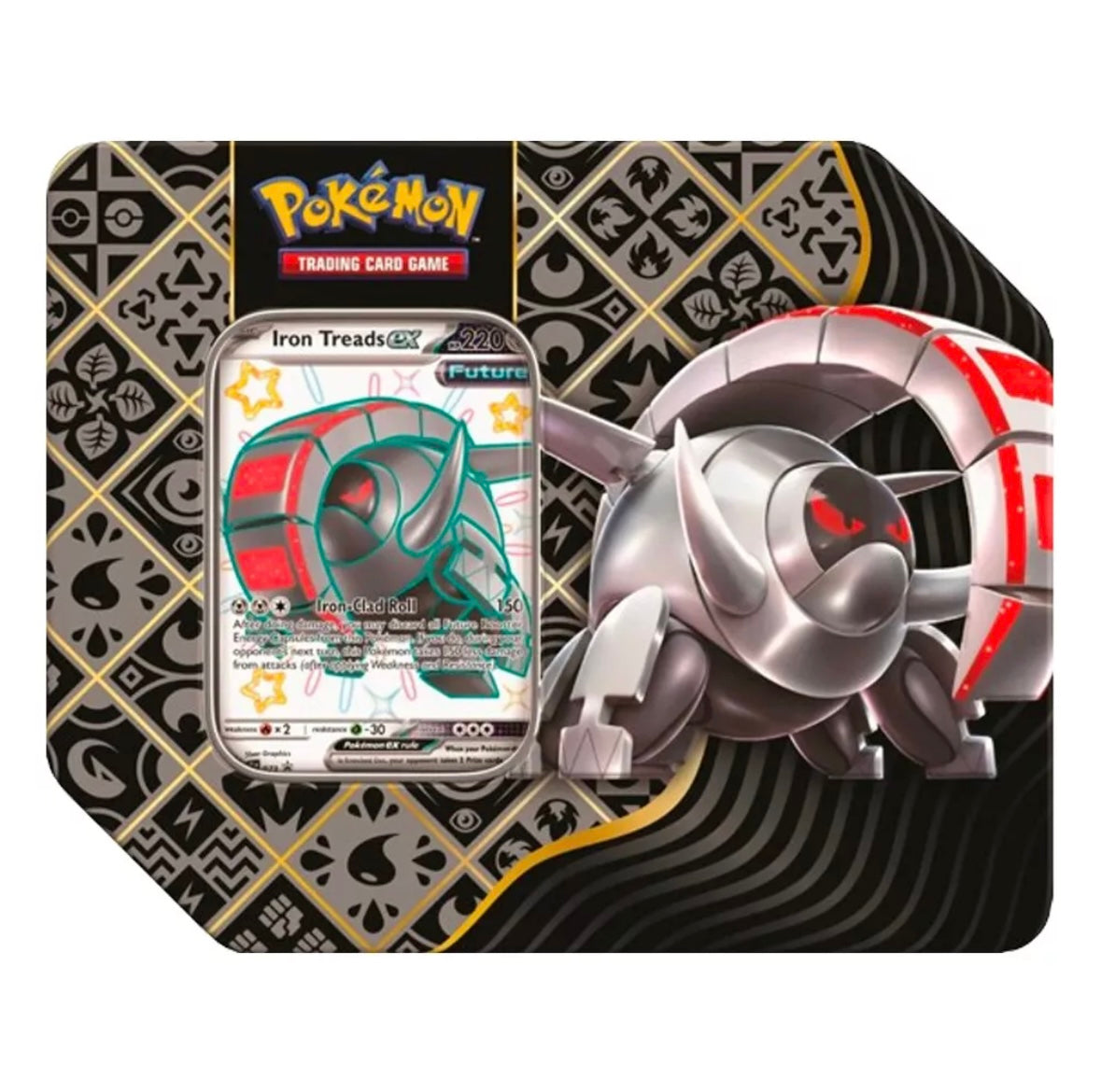 Pokemon TCG: Scarlet & Violet - Paldean Fates 5 Booster Tin: Shiny Iron Treads ex